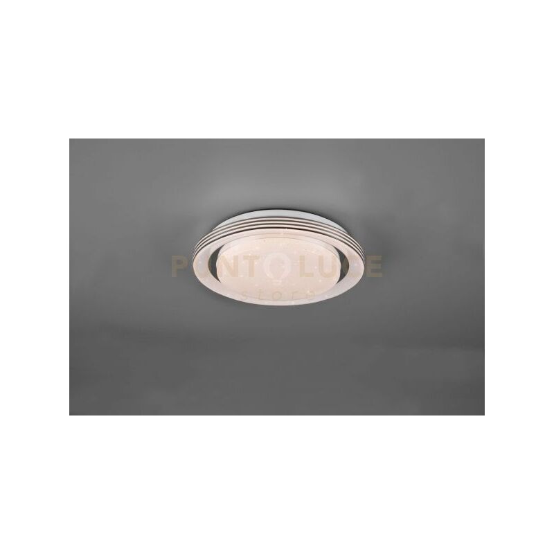 foto del prodotto reality atria plafoniera led 10,5w 1080lm, 3000 6000k con telecomando multifunzione con diffusore effetto cielo stellato d.27cm dimmerabile