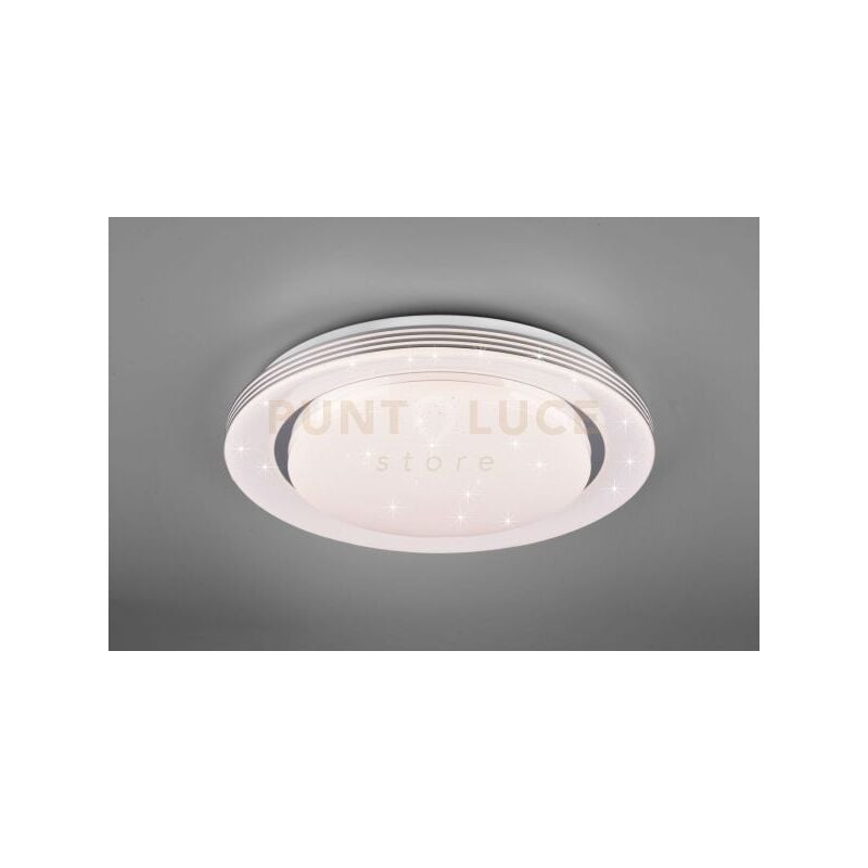 foto del prodotto reality atria plafoniera led 22,5w 3700lm, 3000 6000k con telecomando multifunzione con diffusore effetto cielo stellato d.58cm dimmerabile