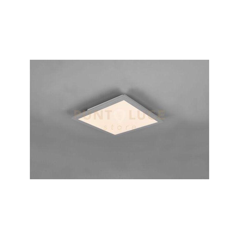 foto del prodotto reality gamma plafoniera led 13,5w 1600lm, 2700 6500k quadrata bordo alluminio con telecomando multifunzione 29,5x29,5cm dimmerabile