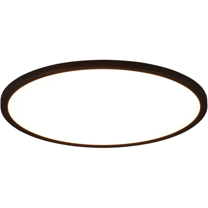 foto del prodotto reality leuchten - aureo plafoniera led 30w 3600lm, 3000 - 6500k bordo nero con telecomando multifunzione retro illuminata rgb d. 40cm