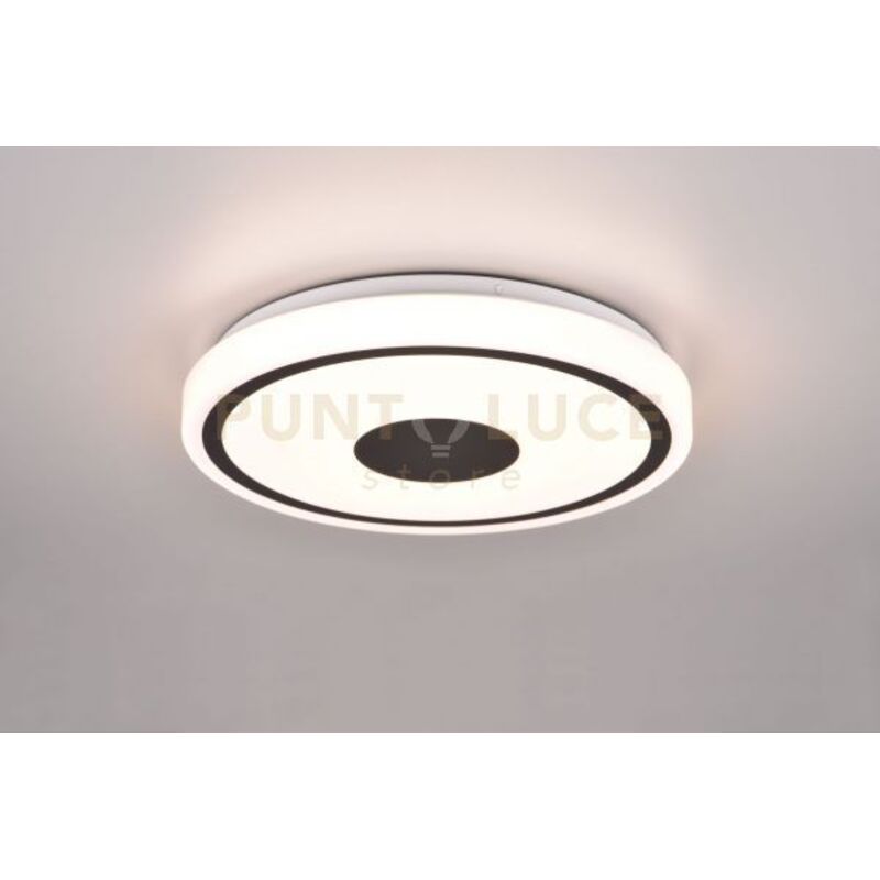 foto del prodotto reality leuchten bunda plafoniera led 16w 1900lm, 3000k bordo nero d.33cm