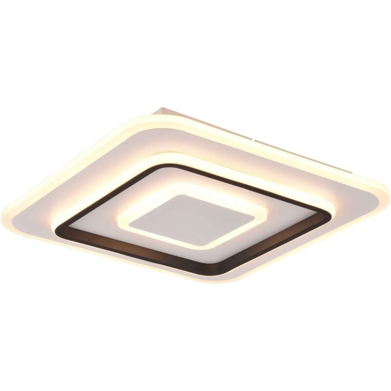 foto del prodotto reality leuchten jora plafoniera led 46w 5400lm, 2700 6000k quadrata con telecomando multifunzione 40cm x 40cm dimmerabile