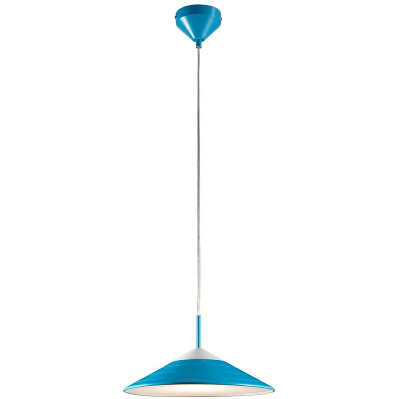 foto del prodotto reality leuchten lampada a sospensione lampada a sospensione sala da pranzo lampada soggiorno sala da pranzo, retro blu, led 12w 960lm bianco