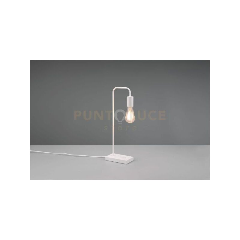 foto del prodotto reality leuchten lampada da tavolo con base ricaricabile r59090131 nera