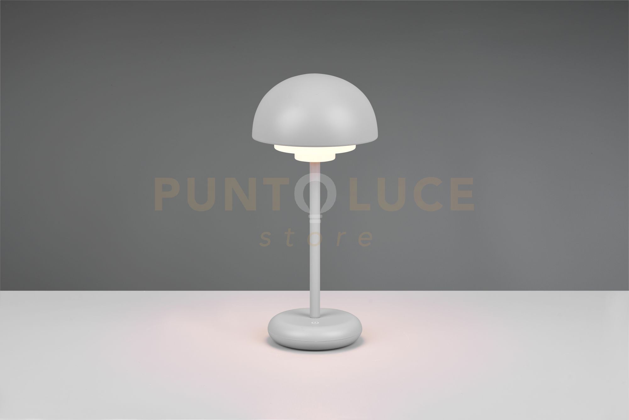 foto del prodotto reality leuchten lampada elliot appoggio esterno ip44 h.26cm ricaricabile con usb giallo grigia r52306177