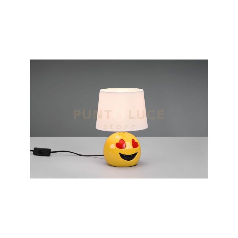 foto del prodotto reality leuchten lampada loveley im ceramica smile cuoricini r51191001