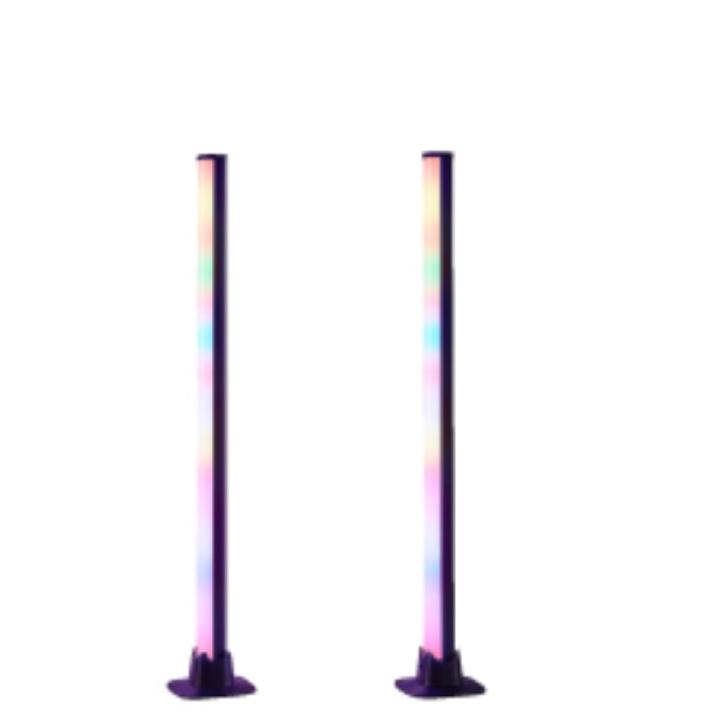 foto del prodotto reality leuchten lampade da tavolo led rgb trio lighting gaming boy 5w nero 2pz r55392102