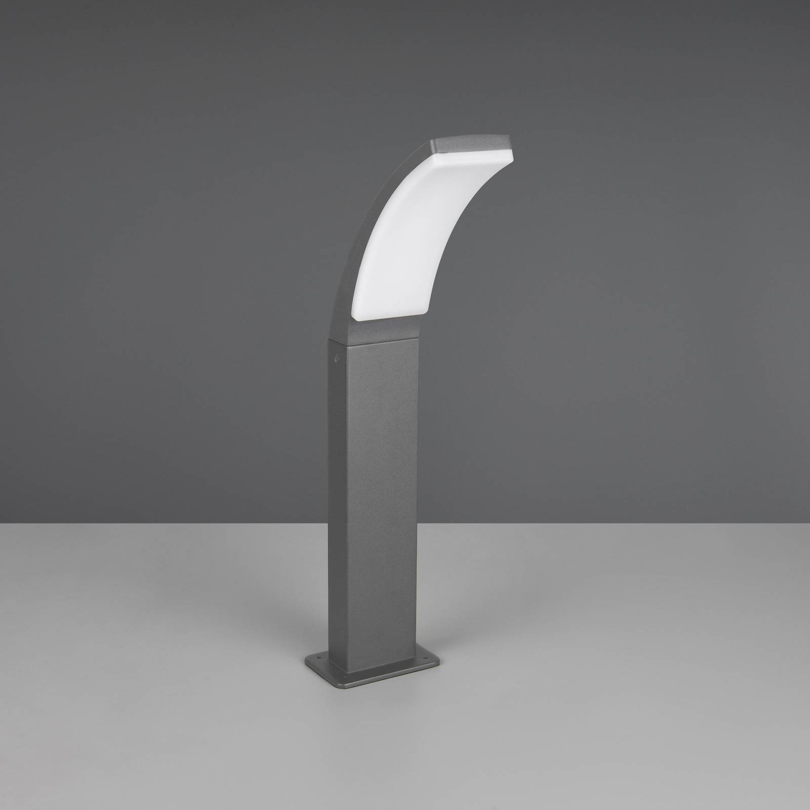 foto del prodotto reality leuchten lampione a led beja, antracite, alluminio, altezza 60 cm