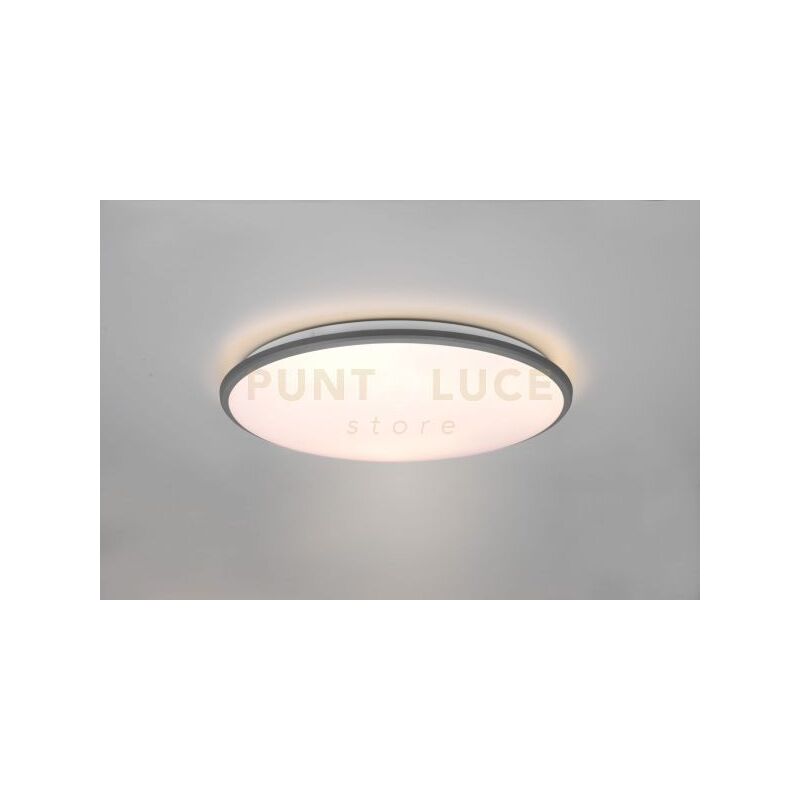 foto del prodotto reality leuchten limbus plafoniera led 34w 4100lm, 3000k bordo alluminio con dimmerazione con interruttore d.50cm