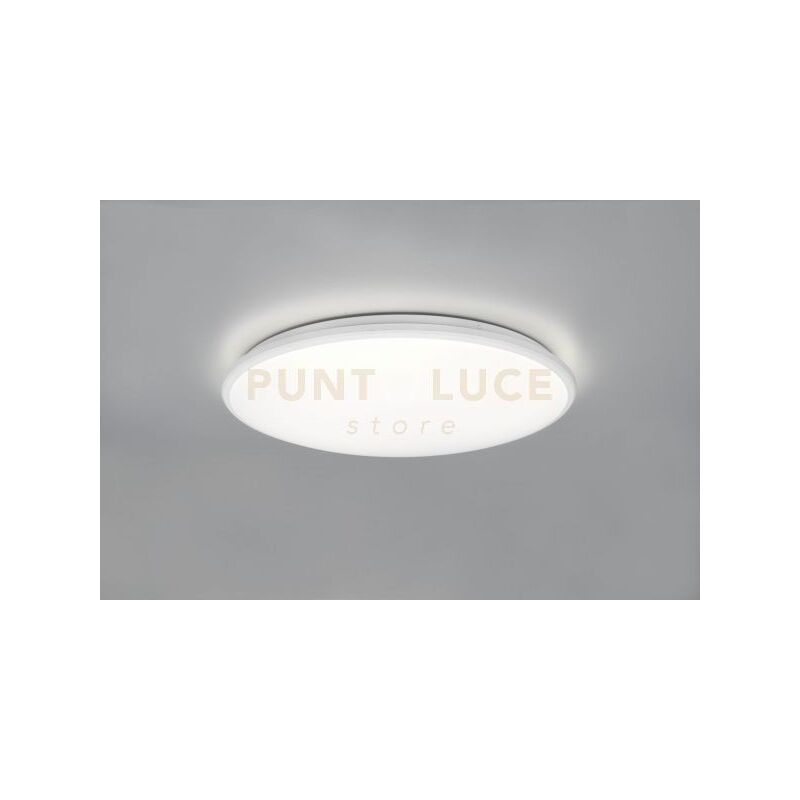 foto del prodotto reality leuchten limbus plafoniera led 34w 4100lm, 4000k bordo bianco con dimmerazione con interruttore d.50cm