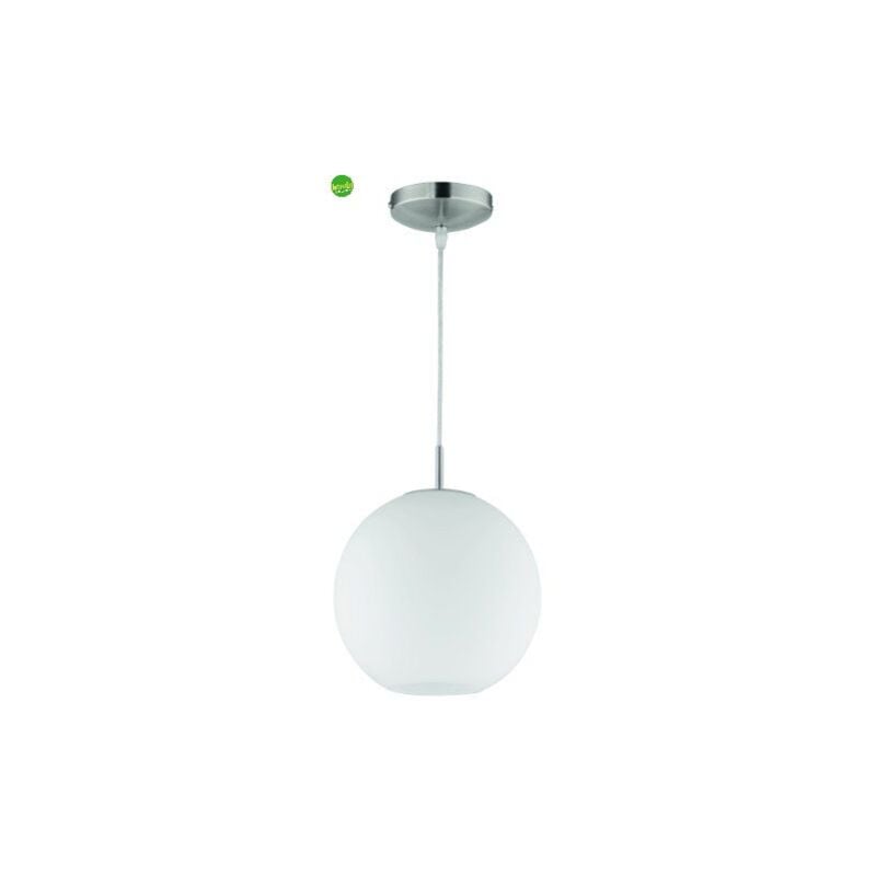 foto del prodotto reality leuchten - moon sospensione sfera vetro bianca d.25cm 1 luce attacco e27