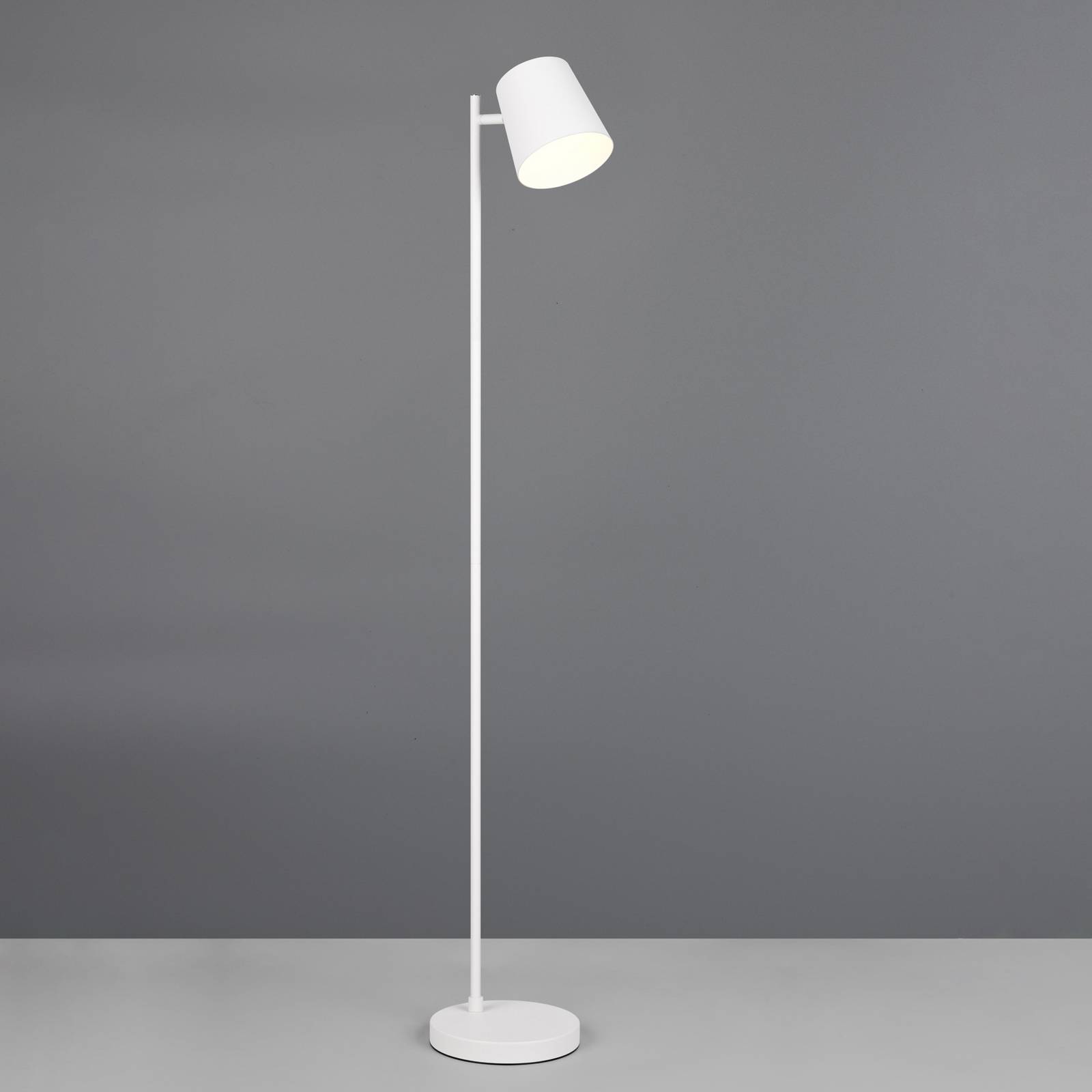 foto del prodotto reality leuchten piantana led a batteria blake, bianco opaco, metallo, dimmerabile