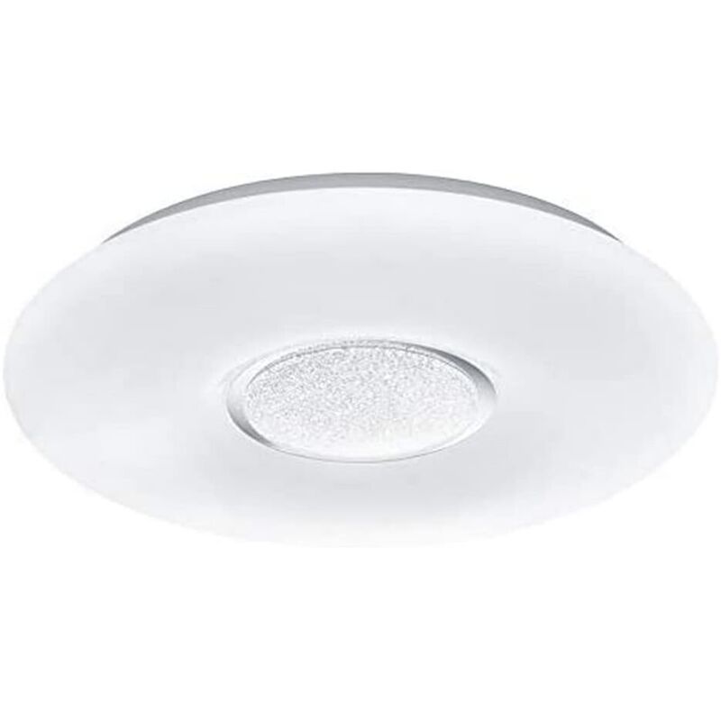 foto del prodotto reality leuchten plafoniera akina a led in acrilico effetto cristallo con telecomando