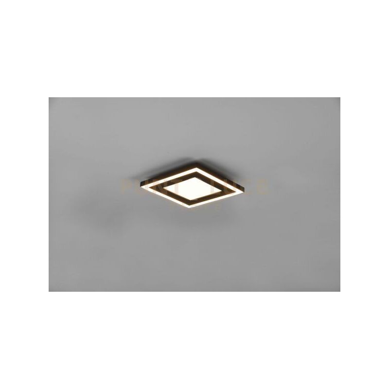 foto del prodotto reality leuchten plafoniera carus led quadrata bordo nero r67212032