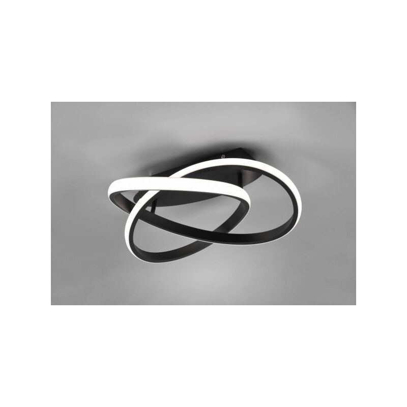 foto del prodotto reality leuchten plafoniera course led cerchio infinito d.45cm antracite r62051432
