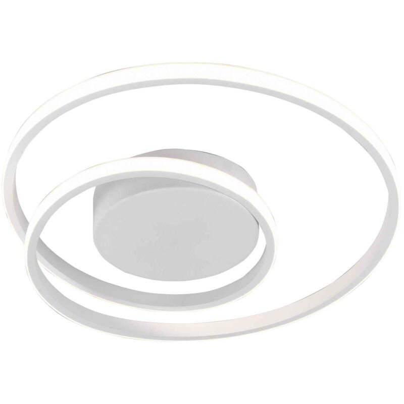 foto del prodotto reality leuchten plafoniera led, metallo, bianco opaco, d39 cm, zibal