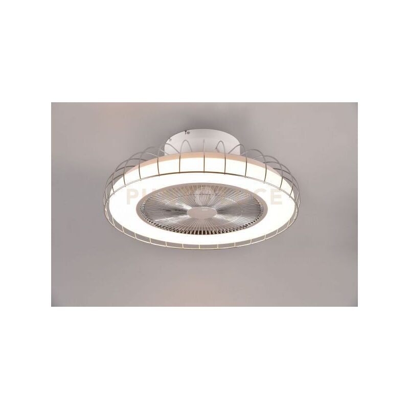 foto del prodotto reality leuchten plafoniera sandfjord led con gabbia metallo bianco r64122106