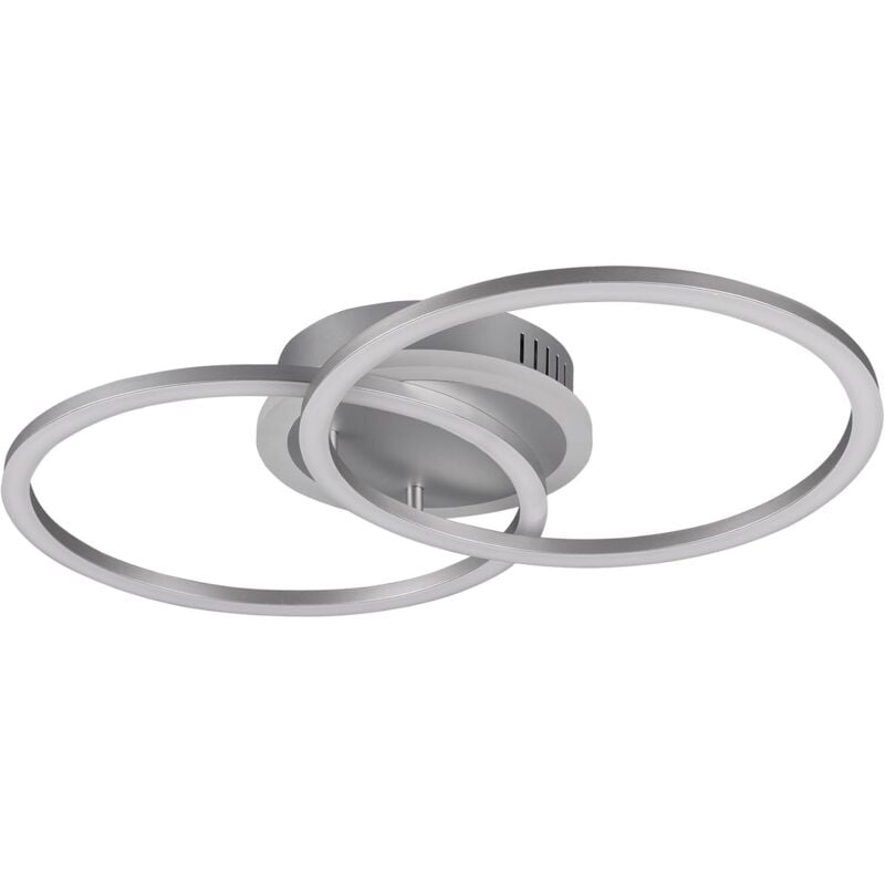 foto del prodotto reality leuchten plafoniera venida a led cerchi in titanio