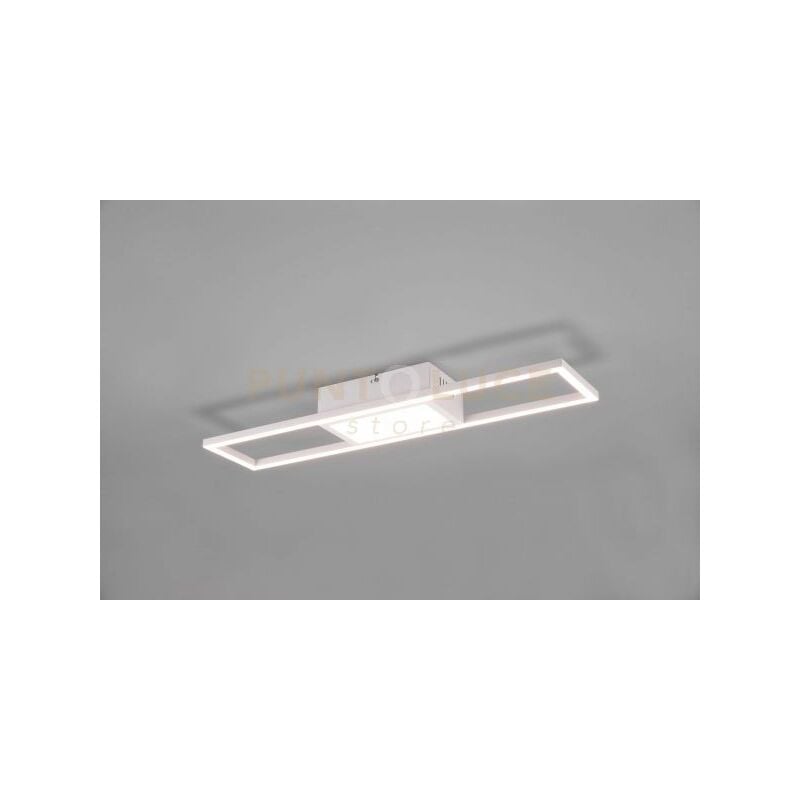 foto del prodotto reality leuchten rigido plafoniera led 22w 2800lm, 2700 6000k rettangolare bianca con telecomando multifunzione l. 60cm dimmerabile
