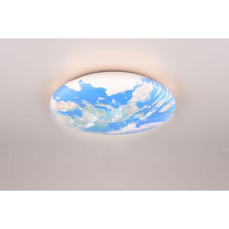 foto del prodotto reality leuchten terra plafoniera led 15w 1500lm, 3000k effetto terra multicolre in plastica d. 37cm ip44