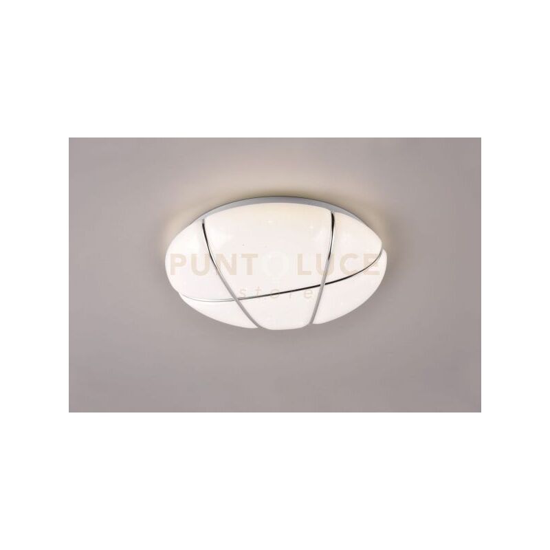 foto del prodotto reality leuchten tibor plafoniera led 10w 1200lm, 4000k effetto cielo stellato con dimmerazione ad interruttore d. 30cm