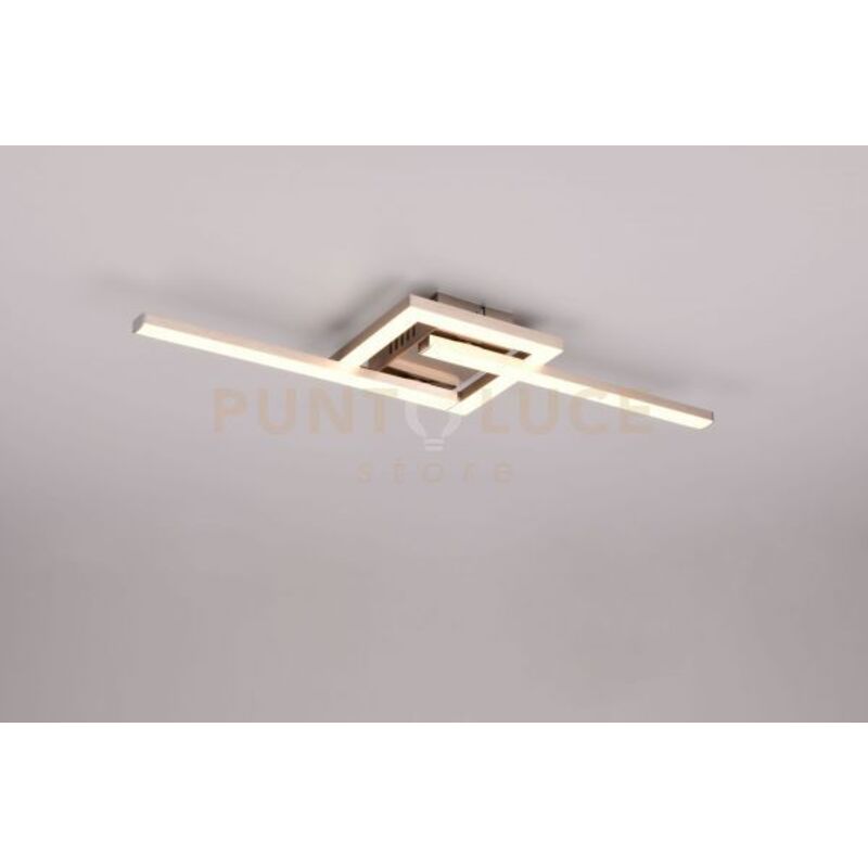 foto del prodotto reality leuchten viale plafoniera led 17w 1860lm, 3000k acciaio orientabile l. 55cm in metallo ip20