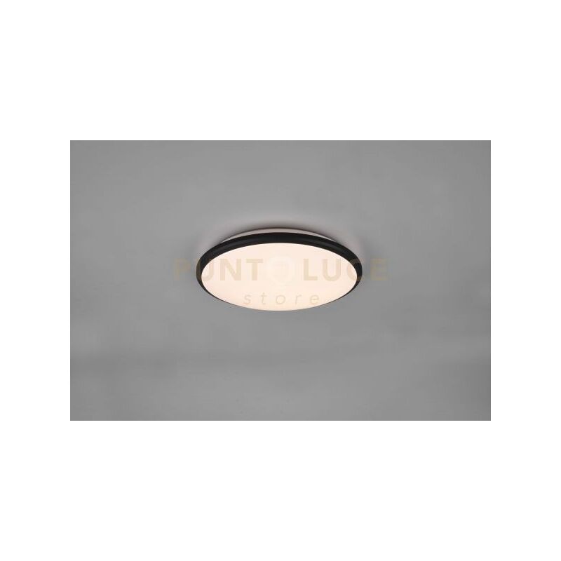 foto del prodotto reality limbus plafoniera led 20,5w 2300lm, 3000k bordo nero con dimmerazione con interruttore d.35cm