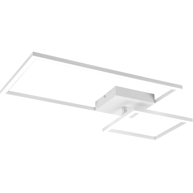 foto del prodotto reality plafoniera led, metallo, bianco opaco, l63 cm, padella