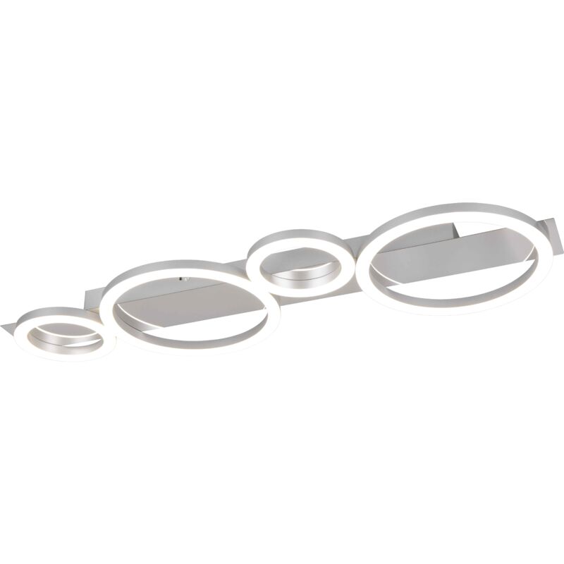 foto del prodotto reality plafoniera led, metallo, cromato, l 72 cm, lumos