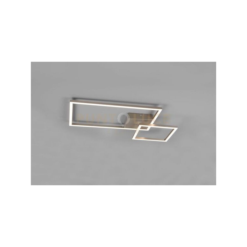 foto del prodotto reality plafoniera padella led con snodo ed intensit regolabile l.63cm alluminio r62642107