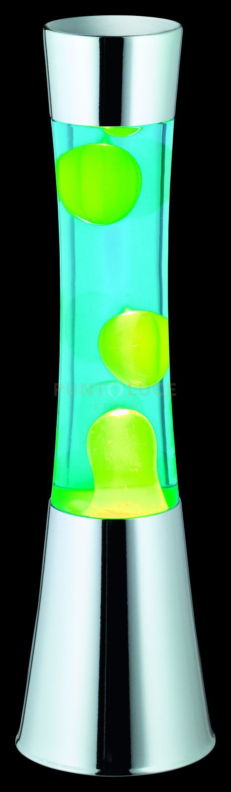 foto del prodotto reality r50551116 lava lampada tavolo, 1xgy6.35, 35 w alogena, cromo nero trasparente chiaro, 41 cm