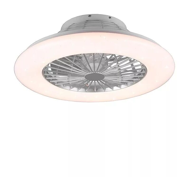 foto del prodotto reality ventilatore da soffitto stralsund bianco con led rgb 50 cm, 30w