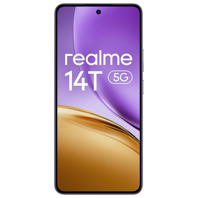 foto del prodotto realme 14t smartphone 5g 6.67'' 256gb viola android 15 batteria 6000mah