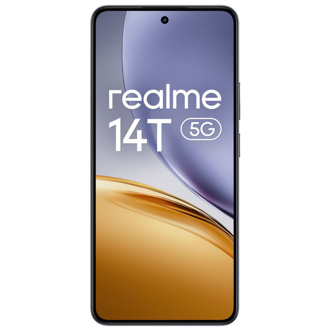 foto del prodotto realme 14t smartphone 5g 6.67'' 8gb 256gb nero android 15 fotocamera 50mp