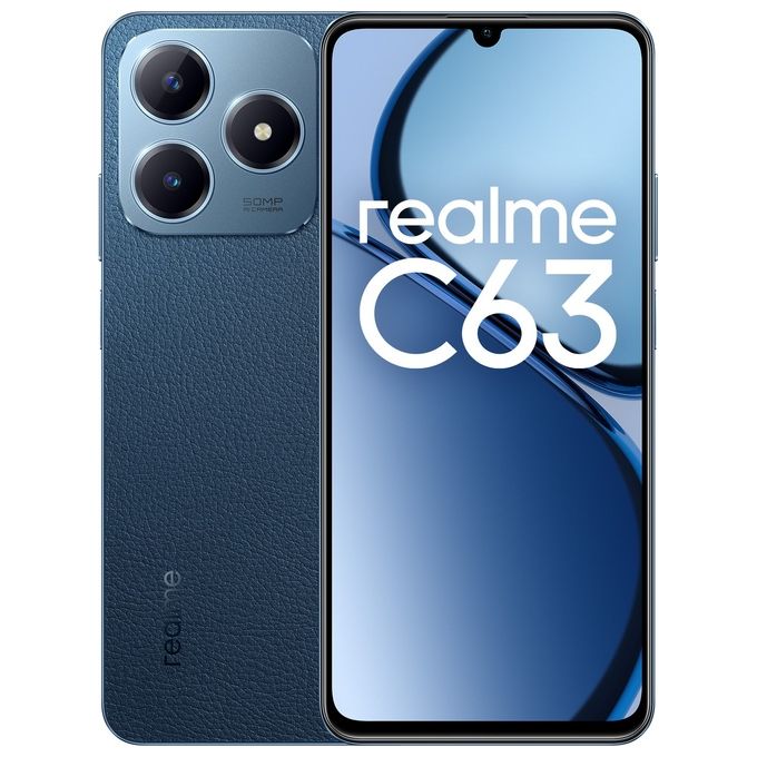 foto del prodotto realme c63 8gb 256gb 6.75 dual sim leather blue