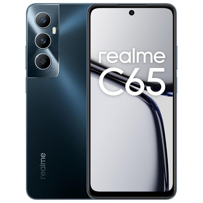 foto del prodotto realme c65 8gb 256gb 6.67 dual sim starlight black vodafone