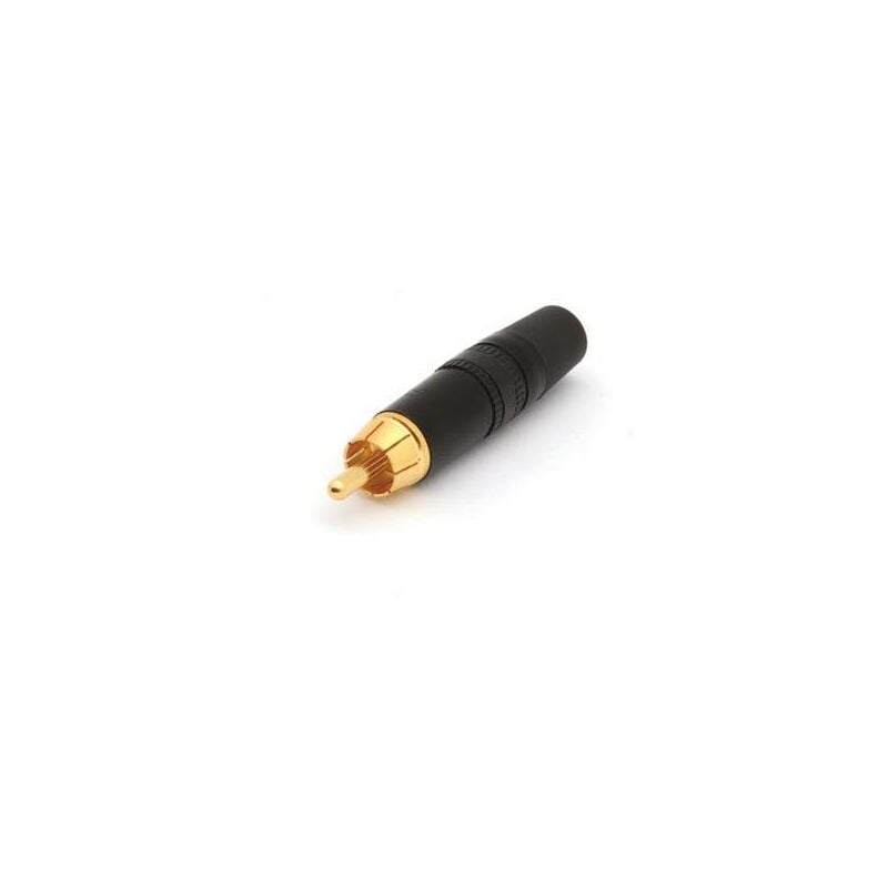 foto del prodotto rean spina phono rca contatti placcati oro anello di marcatura colore nero