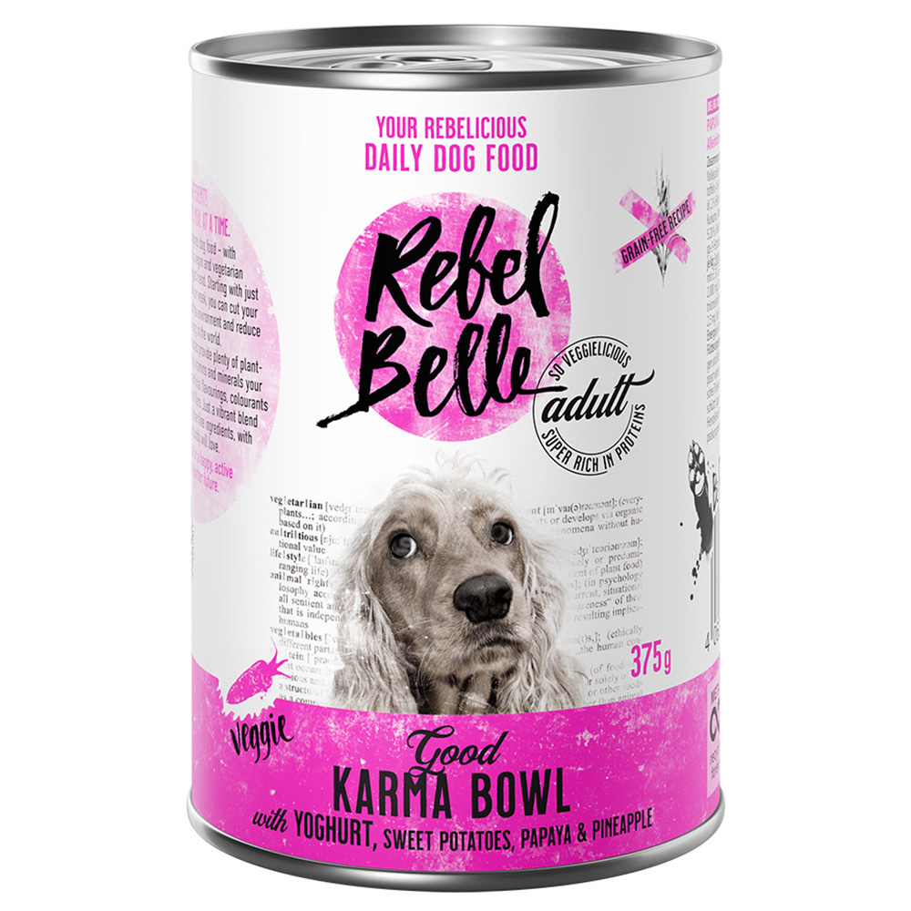 foto del prodotto rebel belle adult good karma bowl veggie alimento umido per cani 1 x 375 g