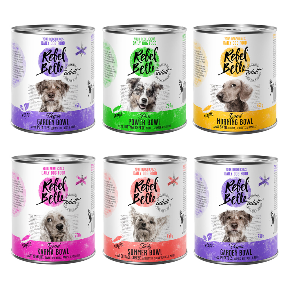 foto del prodotto rebel belle adult pacco misto alimento umido per cani 6 x 750 g