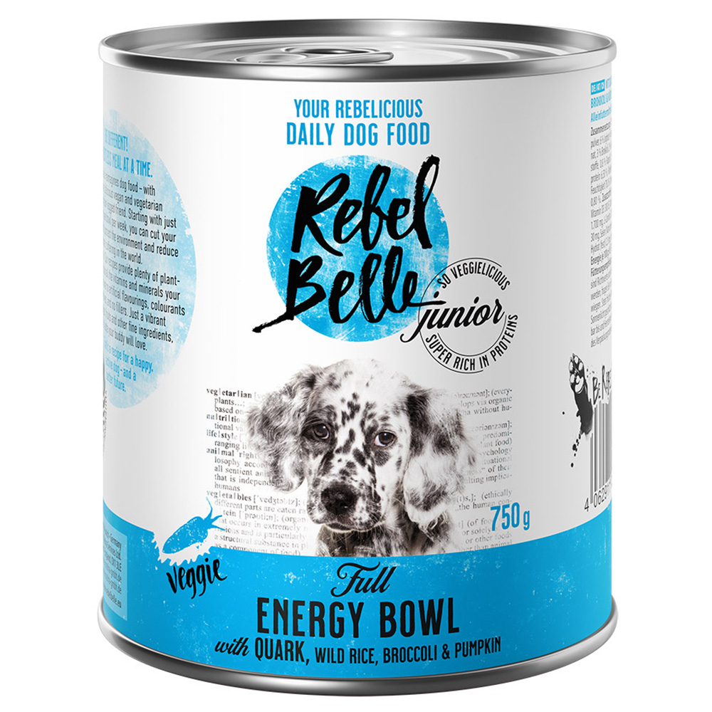 foto del prodotto rebel belle junior full energy bowl veggie alimento umido per cani 6 x 750 g