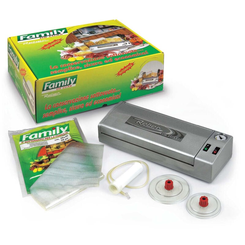 foto del prodotto reber family de luxe macchina per sottovuoto 830 mbar argento