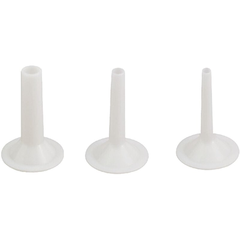 foto del prodotto reber set tre imbuti insaccatori per tritacarne elettrico n 12 conf. 2 pezzi 15 25 mm 