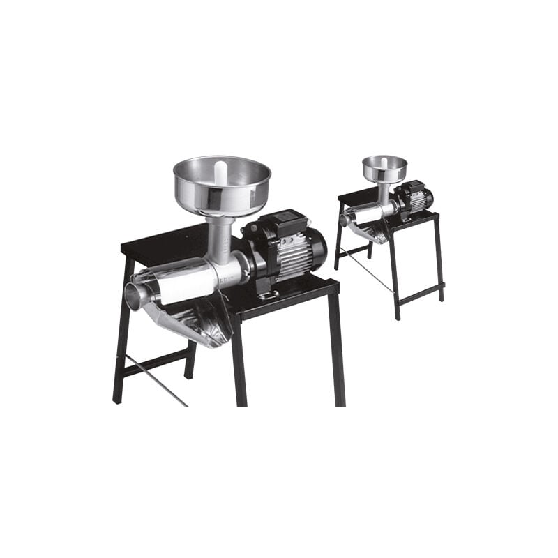 foto del prodotto reber spremipomodori con banco e imbuto 500w acciaio inox