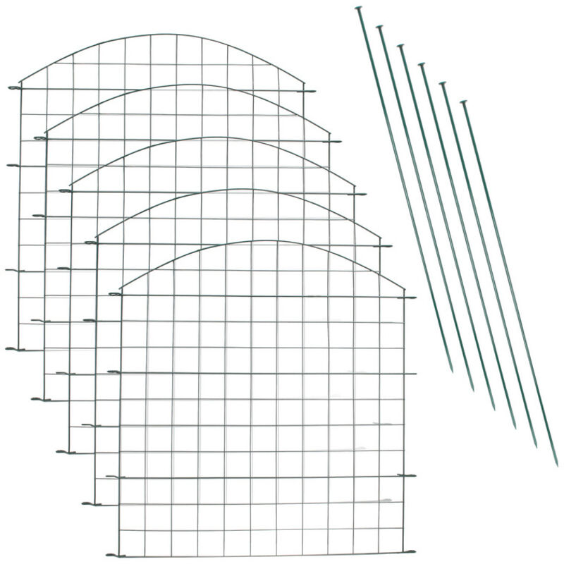foto del prodotto recinto dello stagno del metallo protezione dell albero recinto di protezione dello stagno 11pcs recinto del giardino 11pcs randaco