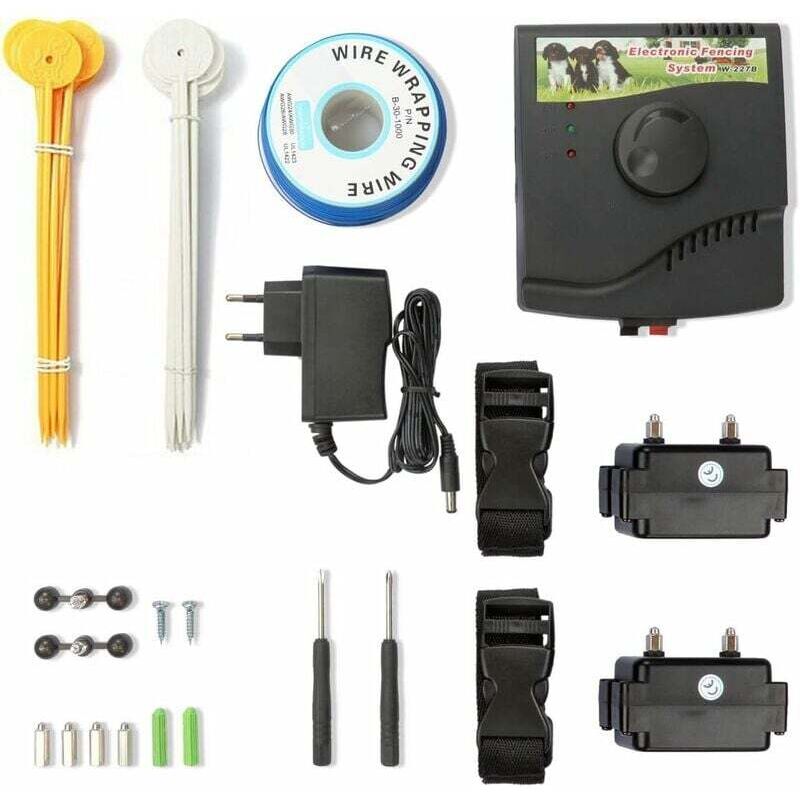 foto del prodotto recinto elettrico per cani con 2 collari collari anti fuga per un addestramento efficace dpzo