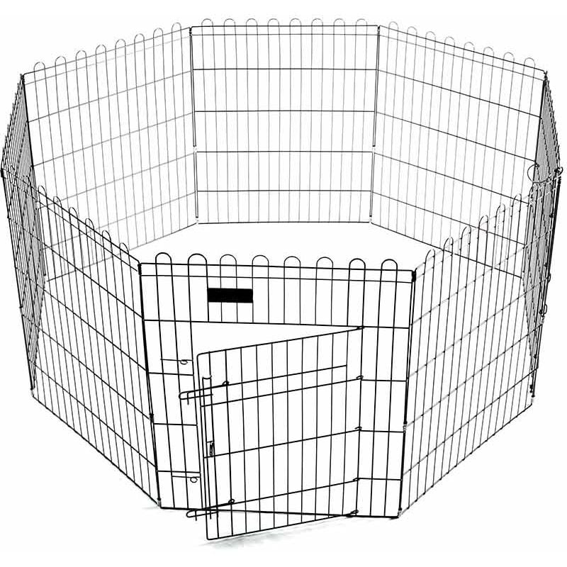 foto del prodotto recinto in alluminio per cani cuccioli e piccoli animali 61 x 46 cm