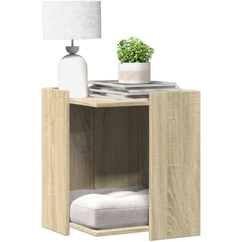 foto del prodotto recinto lettiera gatti rovere sonoma 60x40x40 cm in truciolato vidaxl