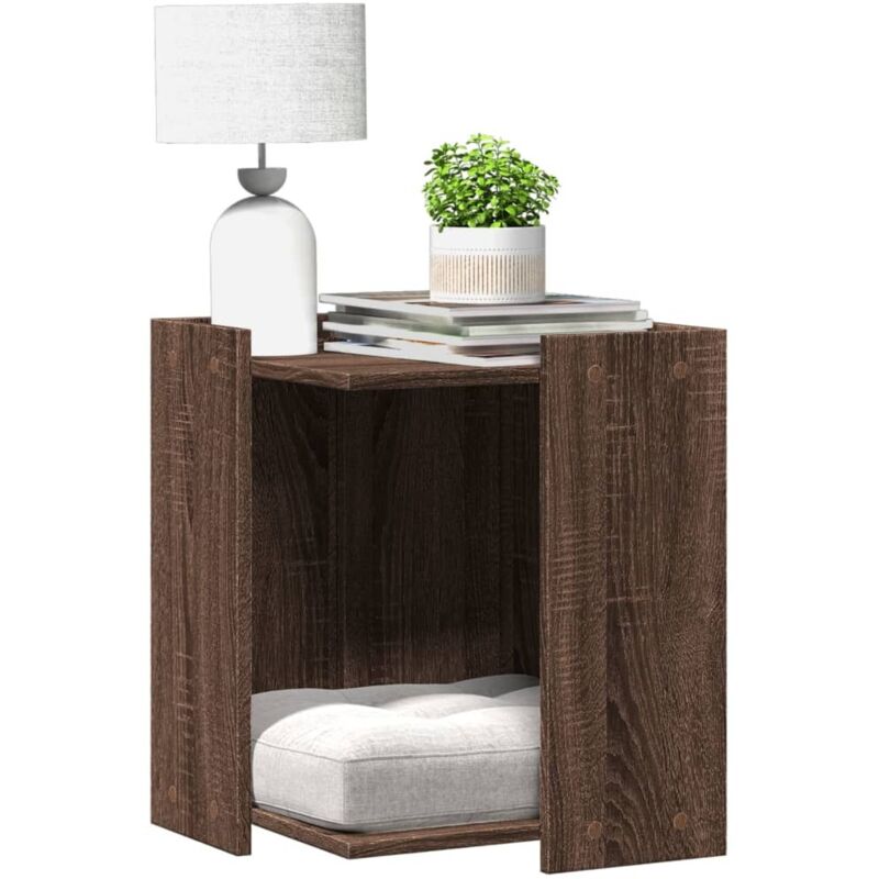 foto del prodotto recinto lettiera gatti rovere sonoma 60x40x40 cm in truciolato vidaxl