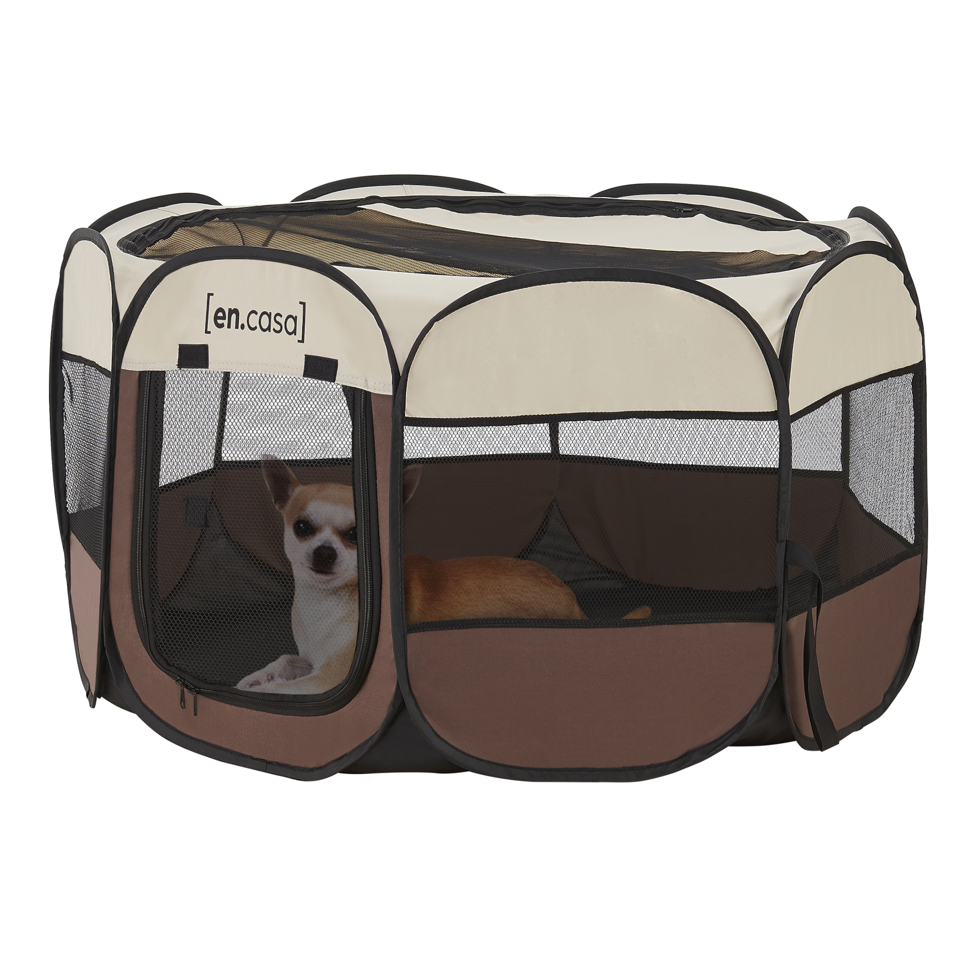 foto del prodotto recinto morbido 39 telford 39 per animali axlxp 58 x 114 x 114 cm pieghevole, incl. borsa di trasporto en.casa 