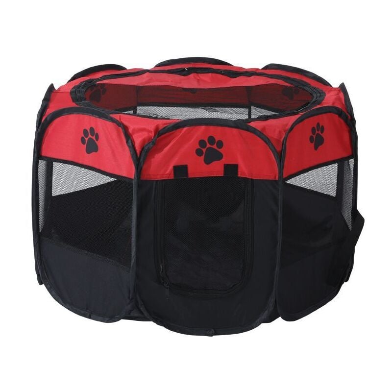 foto del prodotto recinto ottagonale per animali domestici tenda per animali domestici gabbia per cani in tessuto oxford pieghevole resistente ai graffi cani gatti